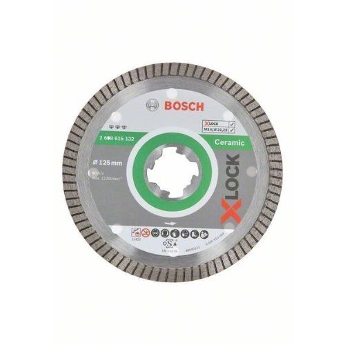 X-LOCK Trennscheiben Best for Ceramic Extra Clean Turbo Bosch X-LOCK Diamanttrennscheibe Best for Ceramic Extra Clean Turbo 125 x 22,23 x 1,4 x 7, für kleine Winkelschleifer 12369942
