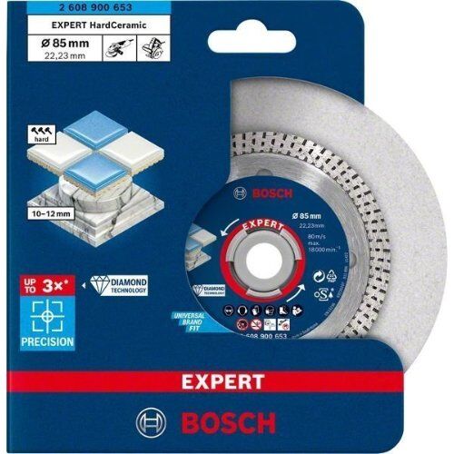 EXPERT HardCeramic Diamanttrennscheiben Bosch EXPERT HardCeramic Diamanttrennscheiben, 85 x 22.23 x 1,6 x 7 mm, für kleine Winkelschleifer 12369863