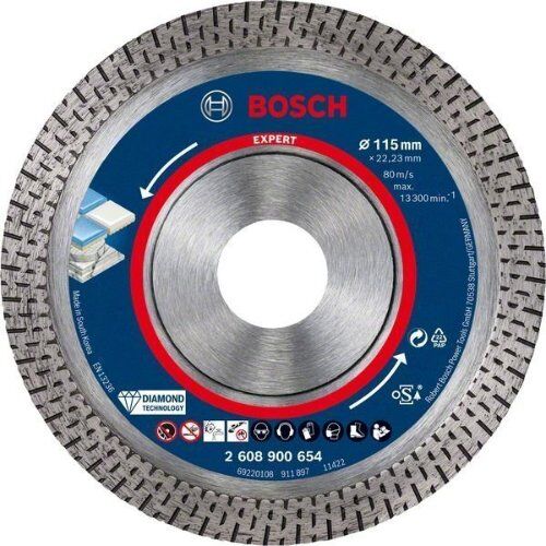  EXPERT HardCeramic Diamanttrennscheiben Bosch EXPERT HardCeramic Diamanttrennscheiben, 115 x 22,23 x 1,4 x 10 mm, für kleine Winkelschleifer 12369861