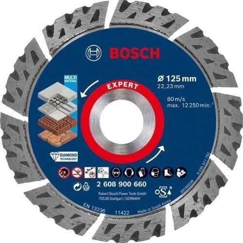 EXPERT MultiMaterial Diamanttrennscheiben Bosch EXPERT MultiMaterial Diamanttrennscheiben, 125 x 22,23 x 2,2 x 12 mm, für kleine Winkelschleifer 12369855