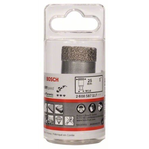  Dry Speed Diamantbohrkronen Best for Ceramic Bosch Diamanttrockenbohrer Dry Speed Best for Ceramic, für kleine Winkelschleifer 12370150