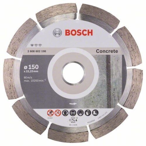  Standard for Concrete Diamanttrennscheiben für große Winkelschleifer Bosch Diamanttrennscheibe Standard for Concrete, für große Winkelschleifer mit Spannmutter 12369973