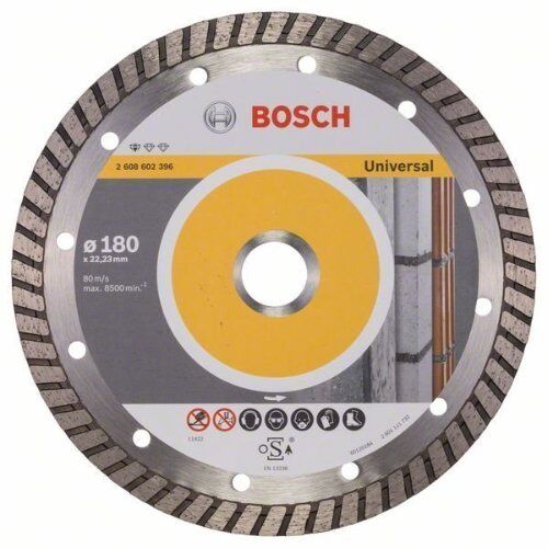  Standard for Universal Turbo Diamanttrennscheiben für große Winkelschleifer Bosch Diamanttrennscheibe Standard for Universal Turbo, für große Winkelschleifer mit Spannmutter 12369986