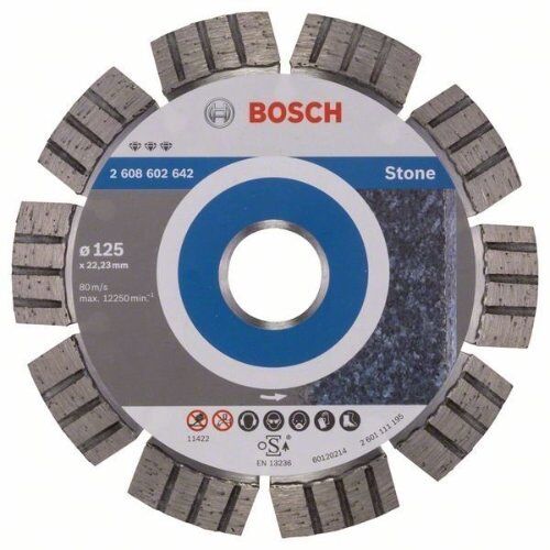  Best for Stone Diamanttrennscheiben für kleine Winkelschleifer Bosch Diamanttrennscheibe Best for Stone, für kleine Winkelschleifer 12369957