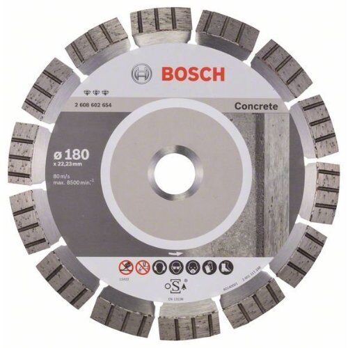  Best for Concrete Diamanttrennscheiben für große Winkelschleifer Bosch Diamanttrennscheibe Best for Concrete, für große Winkelschleifer mit Spannmutter 12370010