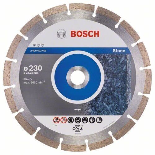  Standard for Stone Diamanttrennscheiben für große Winkelschleifer Bosch Diamanttrennscheibe Standard for Stone, für große Winkelschleifer mit Spannmutter 12369999