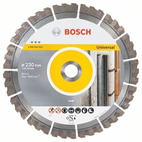  Best for Universal Diamanttrennscheiben für große Winkelschleifer Bosch Diamanttrennscheibe Best for Universal, für große Winkelschleifer mit Spannmutter 12370030
