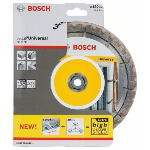  Best for Universal Diamanttrennscheiben für große Winkelschleifer Bosch Diamanttrennscheibe Best for Universal, für große Winkelschleifer mit Spannmutter 12370027
