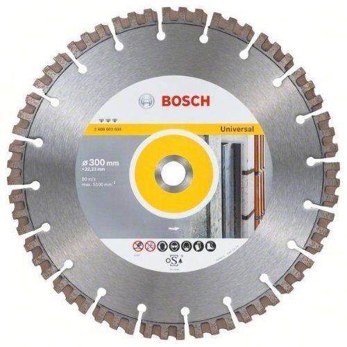  Best for Universal Diamanttrennscheiben für große Winkelschleifer Bosch Diamanttrennscheibe Best for Universal, für große Winkelschleifer mit Spannmutter 12370029