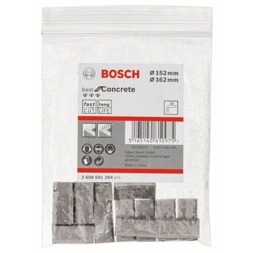  Segmente für Diamantnassbohrkronen Best for Concrete G1-1/4 UNC Bosch Segmente für Diamantbohrkronen 1 1/4" UNC Best for Concrete, für Diamantbohrer 12370228