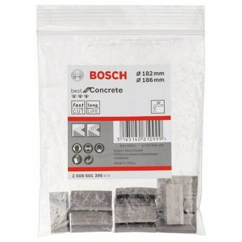  Segmente für Diamantnassbohrkronen Best for Concrete G1-1/4 UNC Bosch Segmente für Diamantbohrkronen 1 1/4" UNC Best for Concrete, für Diamantbohrer 12370229