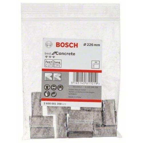  Segmente für Diamantnassbohrkronen Best for Concrete G1-1/4 UNC Bosch Segmente für Diamantbohrkronen 1 1/4" UNC Best for Concrete, für Diamantbohrer 12370220