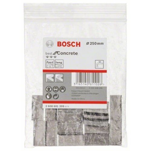  Segmente für Diamantnassbohrkronen Best for Concrete G1-1/4 UNC Bosch Segmente für Diamantbohrkronen 1 1/4" UNC Best for Concrete, für Diamantbohrer 12370223