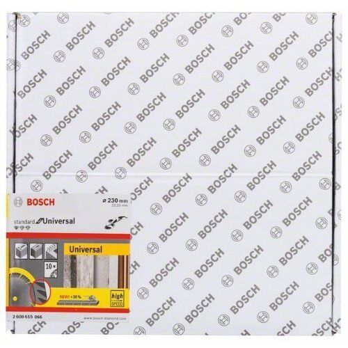  Standard for Universal Diamanttrennscheiben für große Winkelschleifer Bosch Diamanttrennscheibe Standard for Universal 230 x 22,23 (10er-Pack), für große Winkelschleifer mit Spannmutter 12370023