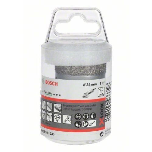  Dry Speed X-LOCK Diamantbohrkronen Best for Ceramic Bosch X-LOCK Diamanttrockenbohrer Best for Ceramic Dry Speed 38 x 35, für kleine Winkelschleifer 12370135