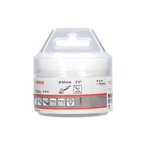  Dry Speed X-LOCK Diamantbohrkronen Best for Ceramic Bosch X-LOCK Diamanttrockenbohrer Best for Ceramic Dry Speed 60 x 35, für kleine Winkelschleifer 12370127