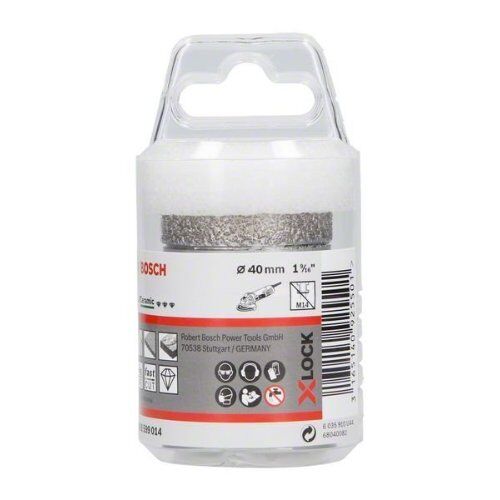 Dry Speed X-LOCK Diamantbohrkronen Best for Ceramic Bosch X-LOCK Diamanttrockenbohrer Best for Ceramic Dry Speed 40 x 35, für kleine Winkelschleifer 12370130