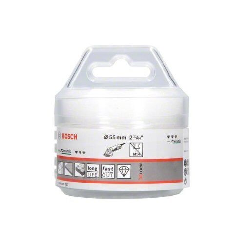  Dry Speed X-LOCK Diamantbohrkronen Best for Ceramic Bosch X-LOCK Diamanttrockenbohrer Best for Ceramic Dry Speed 55 x 35, für kleine Winkelschleifer 12370118