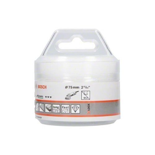  Dry Speed X-LOCK Diamantbohrkronen Best for Ceramic Bosch X-LOCK Diamanttrockenbohrer Best for Ceramic Dry Speed 75 x 35, für kleine Winkelschleifer 12370132