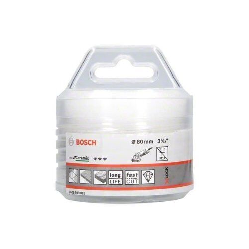  Dry Speed X-LOCK Diamantbohrkronen Best for Ceramic Bosch X-LOCK Diamanttrockenbohrer Best for Ceramic Dry Speed 80 x 35, für kleine Winkelschleifer 12370122