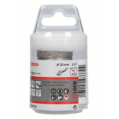  Dry Speed X-LOCK Diamantbohrkronen Best for Ceramic Bosch X-LOCK Diamanttrockenbohrer Best for Ceramic Dry Speed 32 x 35, für kleine Winkelschleifer 12370126
