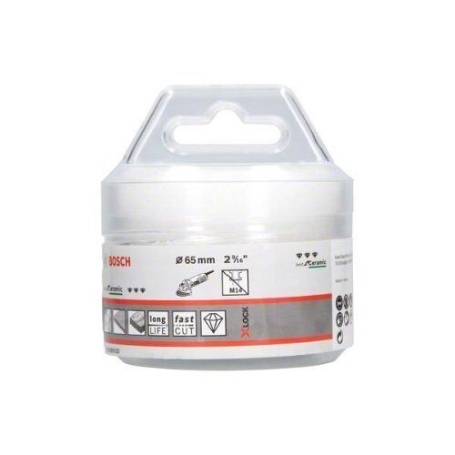  Dry Speed X-LOCK Diamantbohrkronen Best for Ceramic Bosch X-LOCK Diamanttrockenbohrer Best for Ceramic Dry Speed 65 x 35, für kleine Winkelschleifer 12370125