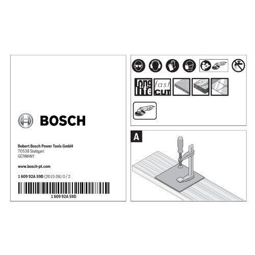  Dry Speed Diamantbohrkronen-Sets Best for Ceramic Bosch Diamanttrockenbohrer-Set DrySpeed, 6/8/10/12 mm, für kleine Winkelschleifer 12370172
