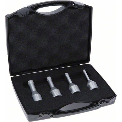  Dry Speed Diamantbohrkronen-Sets Best for Ceramic Bosch Diamanttrockenbohrer-Set DrySpeed, 6/8/10/12 mm, für kleine Winkelschleifer 12370172