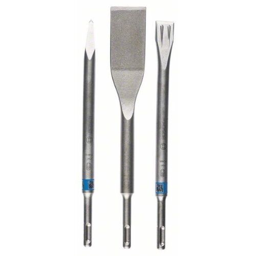 Meißelsets Meißelsets mit Spitz-, Flach- und Fliesenmeißeln für Renovierungsarbeiten mit SDS plus Schaft Bosch 3-tlg. Meißelset, SDS-plus, 0/20/40 mm, für Bohrhämmer 12372269