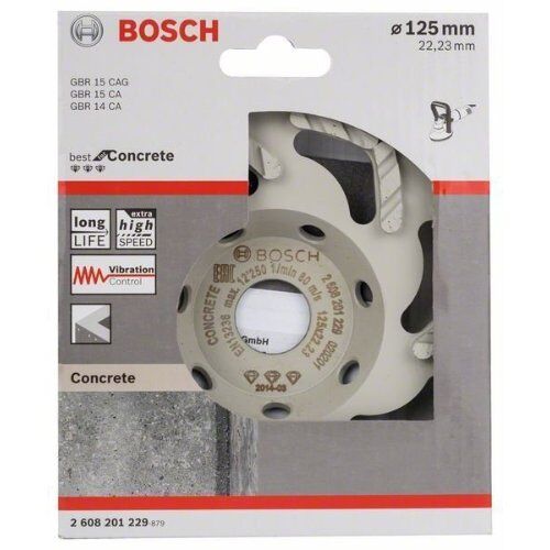  Diamanttopfscheiben Best for Concrete mit hoher Lebensdauer Bosch Diamanttopfscheibe Best for Concrete, für Betonschleifer 12370307