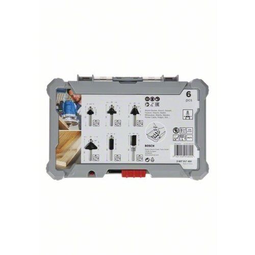  Fräser-Sets Rand- und Kantenfräser-Sets, 6-teilig Bosch 6-tlg. Rand- und Kantenfräser-Set, 8-mm-Schaft, für Handfräsen 12372261