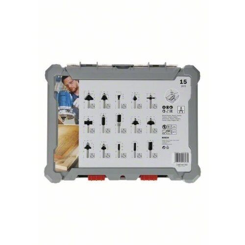  Fräser-Sets Sets für verschiedene Anwendungen, 15-teilig Bosch 15-tlg. Fräser-Set, 8-mm-Schaft, für Handfräsen 12372264