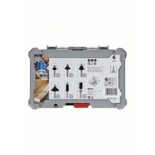  Fräser-Sets Rand- und Kantenfräser-Sets, 6-teilig Bosch 6-tlg. Rand- und Kantenfräser-Set, 6-mm-Schaft, für Handfräsen 12372259