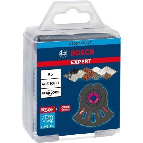  EXPERT MultiMaterial ACZ 105 ET Segmentsägeblätter Bosch EXPERT MultiMaterial Segment Blade (Segmentsägeblatt) ACZ 105 ET Blatt für Multifunktionswerkzeuge, 5 Stück, für oszillierende Multifunktionswerkzeuge 12372661