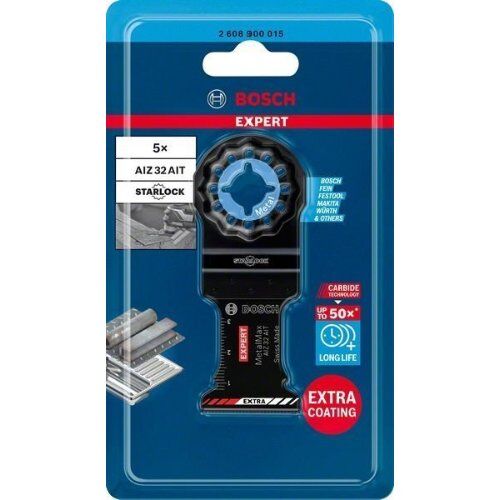  Zubehör für Multifunktionswerkzeuge EXPERT MetalMax AIZ 32 AIT Tauchsägeblätter Bosch EXPERT MetalMax AIZ 32 AIT Blatt für Multifunktionswerkzeuge, 40 x 32 mm, 5 Stück, für oszillierende Multifunktionswerkzeuge 12372643
