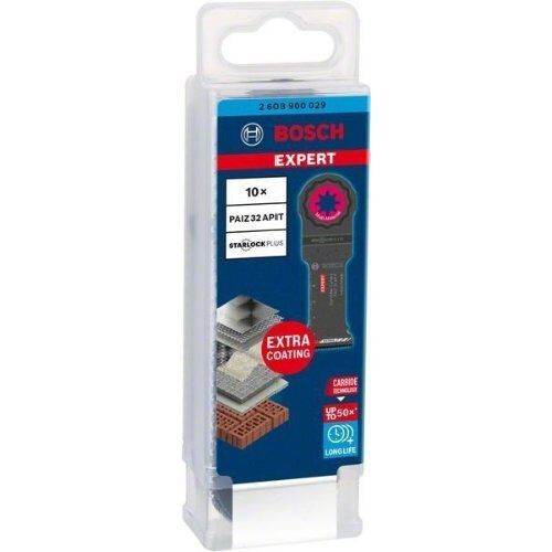  Zubehör für Multifunktionswerkzeuge EXPERT MultiMax PAIZ 32 APIT Tauchsägeblätter Bosch EXPERT MultiMax PAIZ 32 APIT Blatt für Multifunktionswerkzeuge, 32 mm, 10 Stück, für oszillierende Multifunktionswerkzeuge 12372660