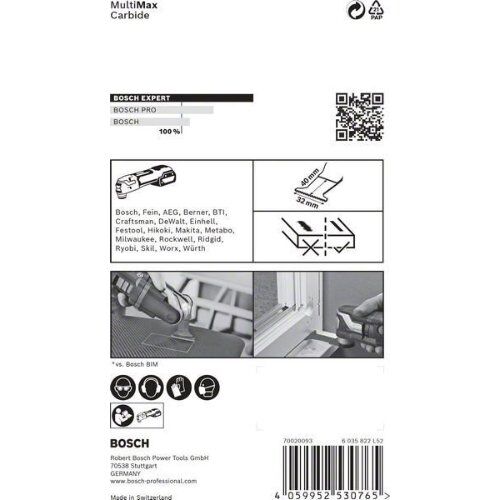  Zubehör für Multifunktionswerkzeuge EXPERT MultiMax AIZ 32 APIT Tauchsägeblätter Bosch EXPERT MultiMax AIZ 32 APIT Blatt für Multifunktionswerkzeuge, 32 mm, für oszillierende Multifunktionswerkzeuge 12372653
