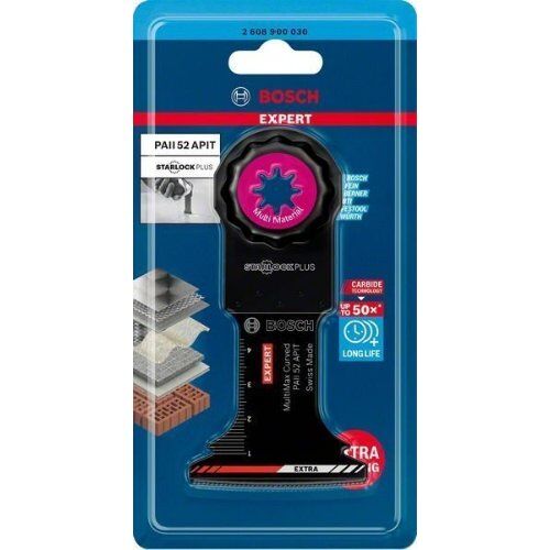  Zubehör für Multifunktionswerkzeuge EXPERT MultiMax PAII 52 APIT Tauchsägeblätter Bosch EXPERT MultiMax PAII 52 APIT Blatt für Multifunktionswerkzeuge, 52 mm, für oszillierende Multifunktionswerkzeuge 12372658