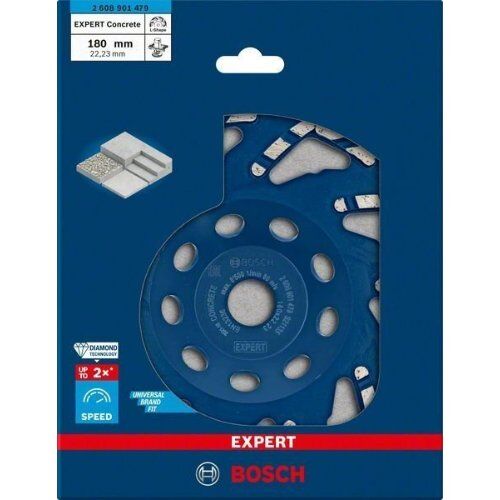  EXPERT Concrete Diamanttopfscheiben Bosch EXPERT Concrete Diamanttopfscheibe, 180 x 22,23 x 4,5 mm, für Betonschleifer 12370306