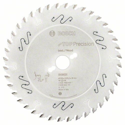  Kreissägeblätter Top Precision Best for Wood für Tischsägen Bosch Kreissägeblatt Top Precision Best for Wood, für Tischsägen 12372887