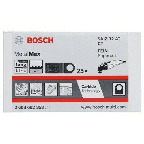 Zubehör für Multifunktionswerkzeuge Blätter SAIZ 32 AT MetalMax Bosch Carbide Tauchsägeblatt SAIZ 32 AT Metal, für oszillierende Multifunktionswerkzeuge 12372764