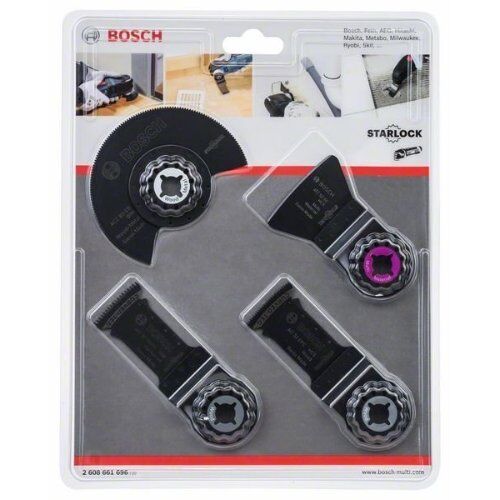  Zubehör-Sets für Multifunktionswerkzeug 4-teilige Boden- und Installationssets für Multifunktionswerkzeuge Bosch 4-tlg. Boden-/Einbau-Set, für oszillierende Multifunktionswerkzeuge 12372272