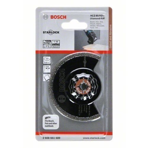  ACZ 85 RD4 Segmentsägeblatt für Fugenmörtel und abrasives Material Bosch Diamant-RIFF Segmentsägeblatt ACZ 85 RD4, für oszillierende Multifunktionswerkzeuge 12372826