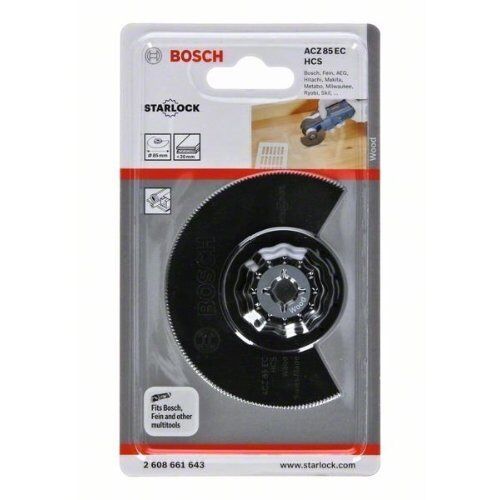  Zubehör für Multifunktionswerkzeuge ACZ 85 EC Segmentsägeblätter Bosch HCS Segmentsägeblatt ACZ 85 EC Wood, für oszillierende Multifunktionswerkzeuge 12372709