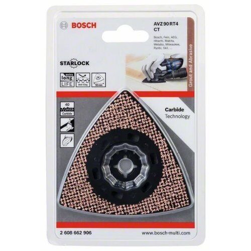  AVZ 90 RT4 Schleifplatten Bosch Carbide-RIFF-Schleifplatte AVZ 90 RT4, für oszillierende Multifunktionswerkzeuge 12372800