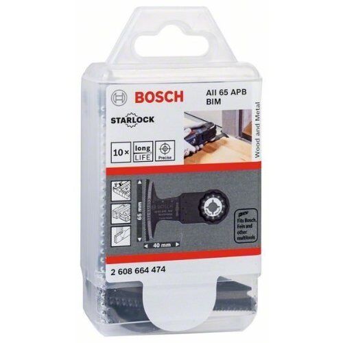  AII 65 APB Tauchsägeblätter Bosch Dual-Tec-Sägeblatt RB - 10 Stk. AII 65 APB, für oszillierende Multifunktionswerkzeuge 12372732