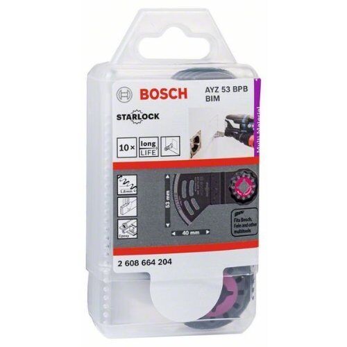 Zubehör für Multifunktionswerkzeuge AYZ 53 BPB Dual-Tec Sägeblätter Bosch Dual-Tec-Sägeblatt RB - 10 Stk. AYZ53BPB, für oszillierende Multifunktionswerkzeuge 12372761