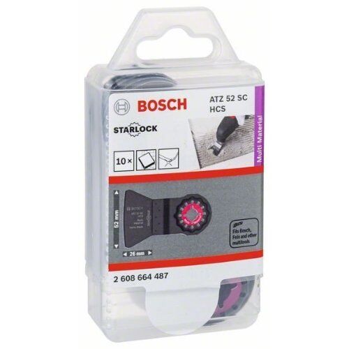  ATZ 52 SC Schaber Bosch Dual-Tec-Sägeblatt RB - 10 Stk. ATZ 52 SC, biegesteif, für oszillierende Multifunktionswerkzeuge 12372843