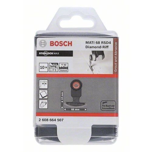  Segmentsägeblätter MATI 68 RSD4 Bosch Dual-Tec-Sägeblatt RB - 10 Stk. MATI68RSD4, für oszillierende Multifunktionswerkzeuge 12372838