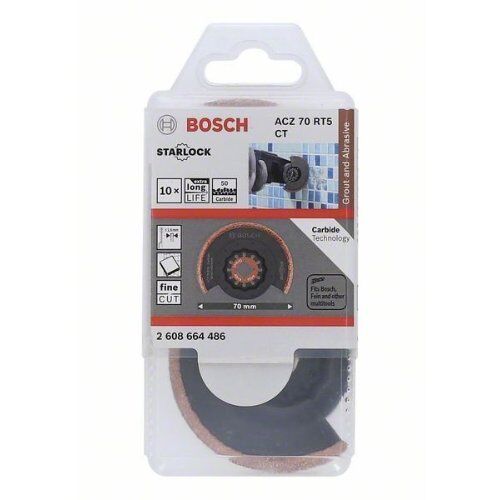  Segmentsägeblätter ACZ 70 RT5 Bosch Dual-Tec-Sägeblatt RB - 10 Stk. ACZ 70 RT5, für oszillierende Multifunktionswerkzeuge 12372831